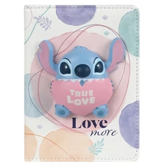 Coolpack - Squishy 3D - 100 lapos B/6 jegyzetfüzet - Disney Fashion - Stitch - Love more (75248PTR)