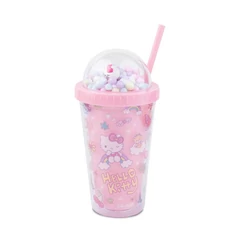 Coolpack - Szívószálas műanyag pohár 450 ml - Hello Kitty - Light Pink (20165PTR)