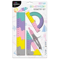 Kidea 4 db-os geometriai készlet - Pasztell (ZGPA20CM4KA)