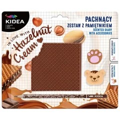 Kidea Illatos jegyzetfüzet ceruzával és radírral - Hazelnut Cream (PPAWKA)