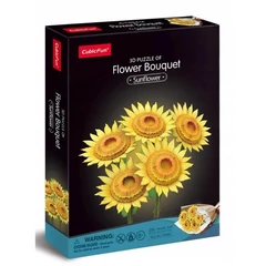 CubicFun 209 db-os 3D puzzle - Napraforgó csokor (P866)