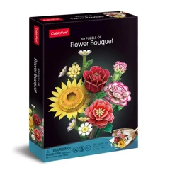 CubicFun 285 db-os 3D puzzle - Vegyes virágcsokor (P867)