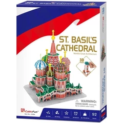 CubicFun C239 - Mini St.Basil's Cathedral - 92 db-os 3D puzzle