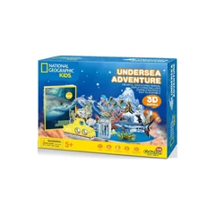 CubicFun DS0974 - National Geographic, Kaland a tenger alatt - 63 db-os 3D puzzle