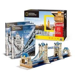 CubicFun DS0978 - National Geographic, Tower Bridge - 120 db-os 3D puzzle