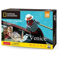 CubicFun DS0980 - National Geographic, Szent Márk tér - 107 db-os 3D puzzle