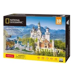 CubicFun DS0990 - National Geographic, Neuschwanstein kastély - 121 db-os 3D puzzle