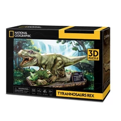 CubicFun DS1051 - National Geographic, Tyrannosaurus Rex - 52 db-os 3D puzzle
