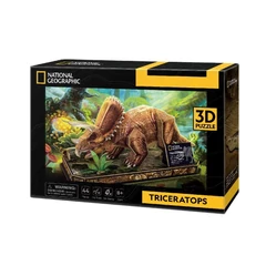 CubicFun DS1052 - National Geographic, Triceratopsz - 44 db-os 3D puzzle
