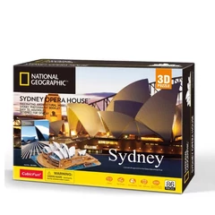 CubicFun DS1088 - National Geographic, Sydney operaház - 85 db-os 3D puzzle