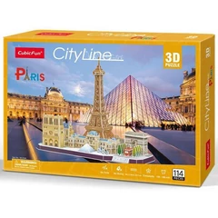 CubicFun MC254 - City Line Párizs - 114 db-os 3D puzzle