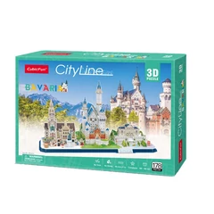 CubicFun MC267 - City Line Bajorország - 178 db-os 3D puzzle