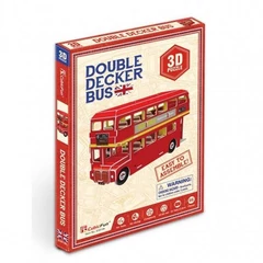 CubicFun S3018 - Mini Londoni emeletes busz - 66 db-os 3D puzzle