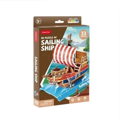 CubicFun W3122 - Sailing Ship - Vitorlás - 33 db-os 3D puzzle