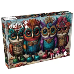 Delfy 1000 db-os puzzle - Booted Owl Quartet (DE-26002)