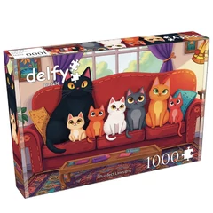 Delfy 1000 db-os puzzle - Purrfect Lineup (DE-26016)