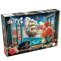Delfy 1000 db-os puzzle - Window Sea View (DE-26028)