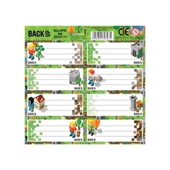 BackUp 8 db-os füzetcímke - Pixel game (NNZB7A61)