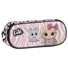 Derform - Best Friends ovális tolltartó - Cute (P1ABF10)