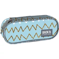 BackUp ovális tolltartó - Arany cikcakk