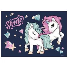 Unikornis asztali könyöklő - Shine