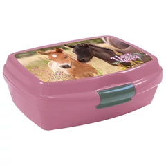 I love horses lovas műanyag uzsonnás doboz - Virágok között (SKO24)