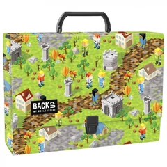 BackUp - Game pixel nagy fogantyús irattartó A4/90 mm - Pixel Game (TRGB5A61)