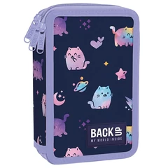 BackUp felszerelt 3 emeletes tolltartó - Blue cat (PB7EW25)