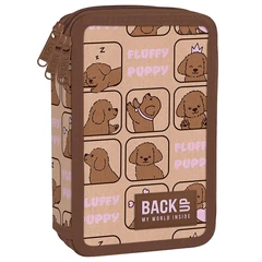 BackUp felszerelt 3 emeletes tolltartó - Fluffy Puppy (PB7EW17)