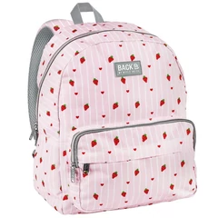 BackUp iskolatáska, hátizsák - 1 rekeszes - Pink Love (PLB8C08)