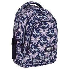 BackUp iskolatáska, hátizsák - 3 rekeszes - Butterfly (PLB7X04)
