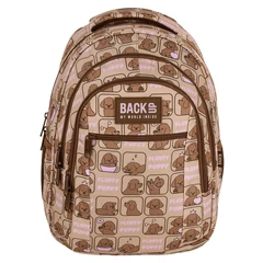 BackUp iskolatáska, hátizsák - 3 rekeszes - Fluffy Puppy (PLB7O17)