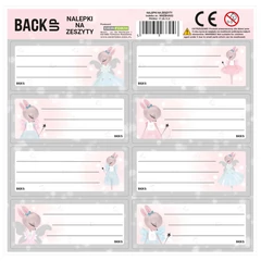 Backup Nyuszis 8 db-os füzetcímke