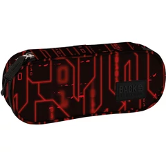 BackUp ovális tolltartó - Black, red (PB7A51)