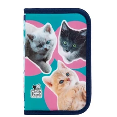 Cleo és Frank cicás felszerelt tolltartó - Kiscicák