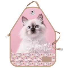 Cleo és Frank cicás festő kötény - rózsaszín (FPPCF45)