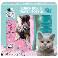 Cleo és Frank cicás uzsonnás doboz kulaccsal - Lovely cute