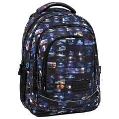 BackUp iskolatáska, hátizsák - 3 rekeszes - Montage