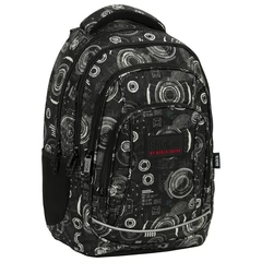 BackUp iskolatáska, hátizsák mellpánttal - 4 rekeszes - Graphic