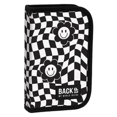BackUp 2000-es évek felszerelt tolltartó - Fekete-fehér kockás