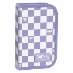 BackUp 2000-es évek felszerelt tolltartó - Lila-fehér kockás (PB6SW29)