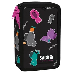 BackUp Capibarás felszerelt emeletes tolltartó - Színes capibarák