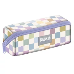 BackUp egyterű tolltartó - Pasztell kockák (PB8K01)