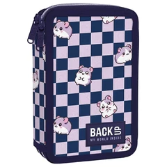 BackUp felszerelt emeletes tolltartó - Checkerboard Hamsters (PB8DW30)