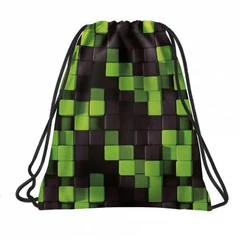 BackUp Geometrikus tornazsák - Zöld pixelek (WOB6A52)