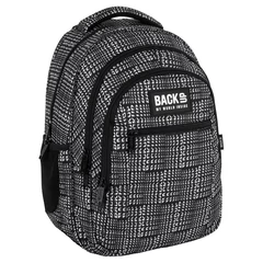 BackUp iskolatáska, hátizsák - 3 rekeszes - Black and White (PLB7O42)
