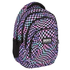 BackUp iskolatáska, hátizsák - 3 rekeszes - Blue pepita (PLB7A20)