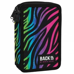 BackUp Neon felszerelt emeletes tolltartó - Zebra mintás (PB6EW35)