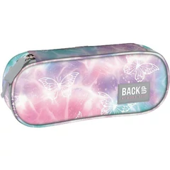 BackUp Pillangós ovális tolltartó - Pasztell Varázslat