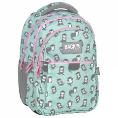 BackUp Vidrás hátizsák - 3 rekeszes - Imádnivaló vidrák (PLB6P12)